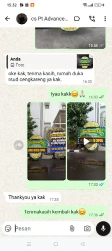 Testimonial Papan Bunga Pernikahan sofifi