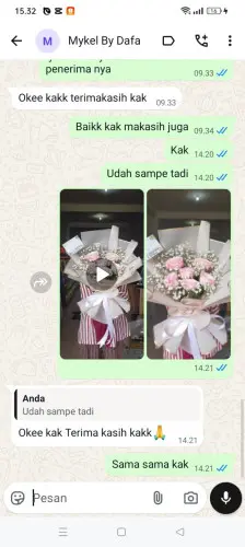 Testimonial Buket Bunga sofifi