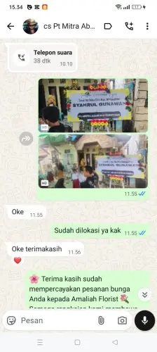 Testimonial Papan Bunga sofifi