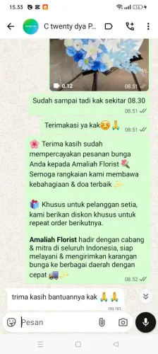 Testimonial Standing Flower sofifi